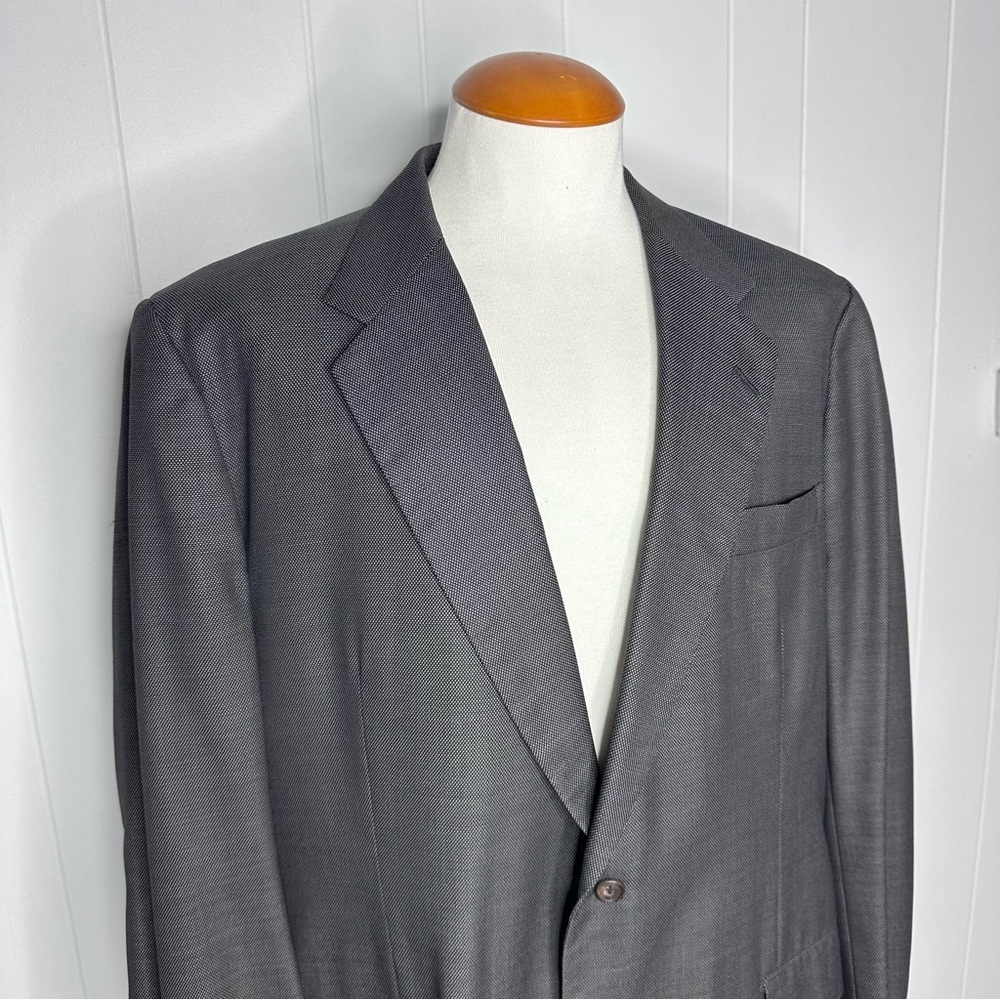 Fallan & Harvey Bespoke Gray Birdseye Blazer Savile Row